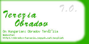 terezia obradov business card